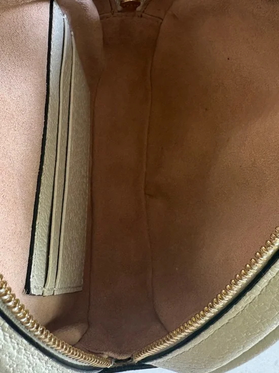 Gucci Textured Calfskin Web Mini Ophidia Round Backpack or Sling Bag - Picture 10 of 16